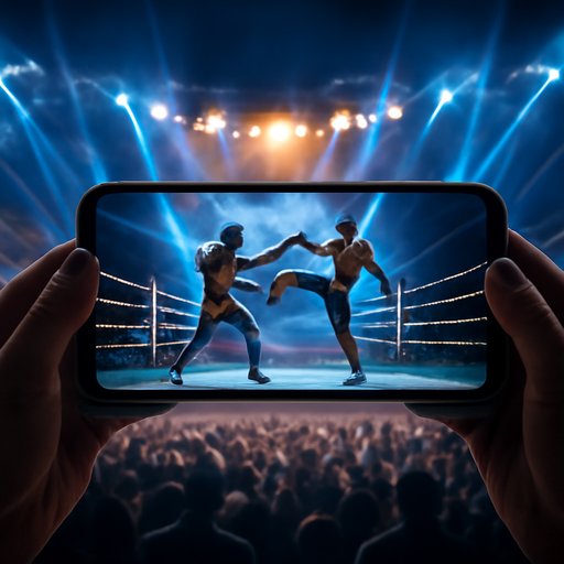 CK666 muay thai champion match view on phone